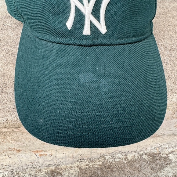 Kith x New Era New York Yankees Long Bill Low Crown Green Strapback Hat - Picture 8 of 8